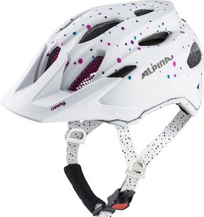 Kask rowerowy Alpina Carapax JR - White Polka Dots