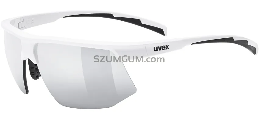 Okulary Uvex Aerios - white matt / mirror silver