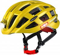 Kask rowerowy Rockbros ZN1001 z zintegrowanym oświetleniem 360°, yellow