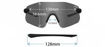 Okulary TIFOSI VOGEL SL matte black (1szkło Smoke Red 15,4% transmisja światła) - 7