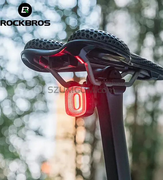 Lampka rowerowa tylna Rockbros Q2S - z inteligentnym systemem stop