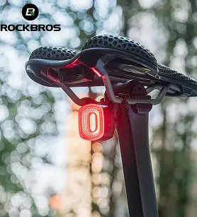 Lampka rowerowa tylna Rockbros Q2S - z inteligentnym systemem stop