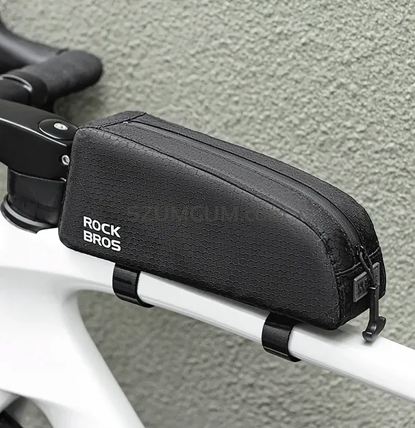 Torba rowerowa Rockbros na ramę na rurę górną 0,9l – czarna