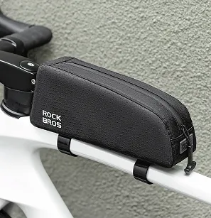 Torba rowerowa Rockbros na ramę na rurę górną 0,9l – czarna