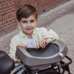 Siedzenie na bagażnik Urban Iki Junior SET key lock - Grey/Black - 10