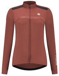 Ciepła damska bluza kolarska Rogelli MONO DWR, chutney