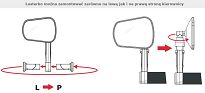Lusterko rowerowe AJS Comfort Plus - 10