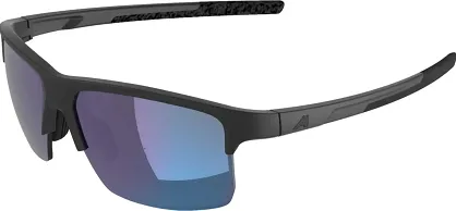 Alpina okulary EAGLE Q-LITE - black matt - szkło blue