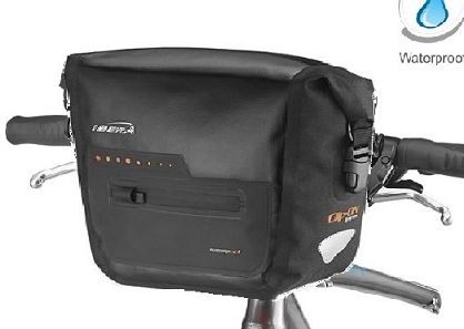 IBERA HB9 black - Wodoodporna torba na kierownicę Waterproof Handlebar Bag