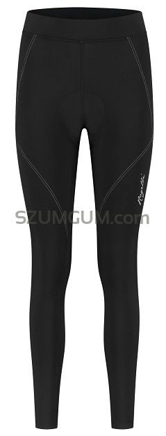 Damskie spodnie rowerowe Rogelli LUCETTE z żelową wkładką rowerową, czarne