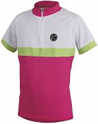 Dziecięca koszulka rowerowa Etape Bambino - różowy/biały/zielony