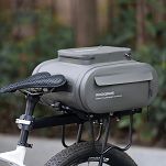 Torba rowerowa Rockbros AS-130 - wodoodporna, na bagażnik, pojemność 14L - szara - 2