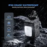 Przednia lampa z pilotem - Rockbros M8 1600 lm - black - 18