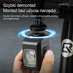 Przednia lampa z pilotem - Rockbros M8 1600 lm - black - 7