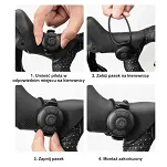 Przednia lampa z pilotem - Rockbros M8 1600 lm - black - 12