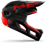 Kask z odpinaną szczęką MET Parachute MCR MIPS - black red matt glossy - 3
