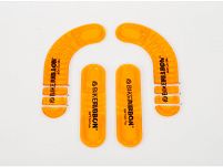 Wkładki żelowe BIKE RIBBON GEL PAD SOFT GEL miękke, pomarańczowe, 2x proste, 2x wykręcone - 3