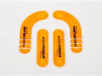 Wkładki żelowe BIKE RIBBON GEL PAD SOFT GEL miękke, pomarańczowe, 2x proste, 2x wykręcone - 3