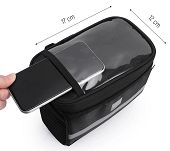 Torba rowerowa na kierownicę z etui na telefon - Wozinsky WBB12BK - 5