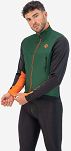 Ultralekka kurtka rowerowa Rogelli CADENCE bez ocieplenia, khaki-czarno-pomarańczowa - 3