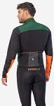 Ultralekka kurtka rowerowa Rogelli CADENCE bez ocieplenia, khaki-czarno-pomarańczowa - 4