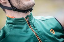 Ultralekka kurtka rowerowa Rogelli CADENCE bez ocieplenia, khaki-czarno-pomarańczowa - 7