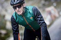 Ultralekka kurtka rowerowa Rogelli CADENCE bez ocieplenia, khaki-czarno-pomarańczowa - 8