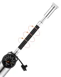 Pompka Rockbros HQ-67A-L03 z manometrem - srebrna - 9
