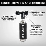 Pompka ręczna LEZYNE CONTROL DRIVE CO2 + 1x nabój gazowy 16g - 4