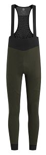 Bezszwowe spodnie kolarskie Rogelli SIGNATURE z oddychającym tyłem i żelową wkładką, zielone