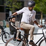 Tylny fotelik rowerowy Urban Iki Ta-ke na ramę pink/brown - 9