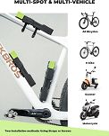 Składane zapięcie rowerowe Rockbros na szyfr z uchwytem 120 cm, stal 8 mm - 4