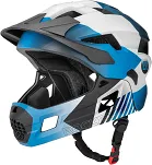 Kask młodzieżowy z odpinaną szczęką Rockbros TS-61 - blue-white-black - 2