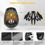 Kask młodzieżowy z odpinaną szczęką Rockbros TS-61 - blue-white-black - 7