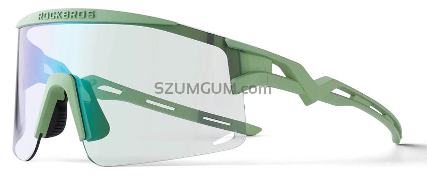 Okulary sportowe Rockbros SP337 green - z fotochromem.