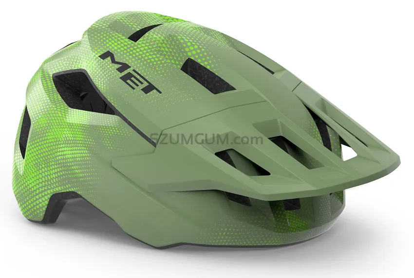 Kask młodzieżowy MET Shelter Youth - green lime matt