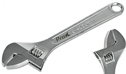 Klucz nastawny ProX 8" (200 mm), srebrny