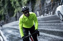 Ultraodporna rowerowa kurtka przeciwdeszczowa Rogelli DISTANCE na obfity deszcz, odblaskowo żółta - 7