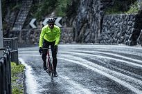 Ultraodporna rowerowa kurtka przeciwdeszczowa Rogelli DISTANCE na obfity deszcz, odblaskowo żółta - 9