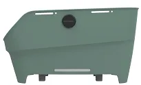 Kosz tylny Basil Cento Neo WSL - 21 L - silvergreen - 4