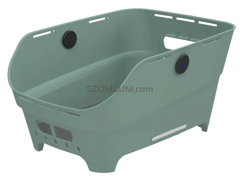 Kosz tylny Basil Cento Neo WSL - 21 L - silvergreen