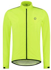Lekka rowerowa kurtka przeciwdeszczowa z podklejanymi szwami Rogelli CORE 2.0, odblaskowo żółta