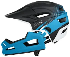 Kask z odpinaną szczęką Prox CAGE II – niebiesko-czarny (55-62cm)