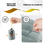 Ultralekka dmuchana poduszka kempingowa Qunature - grey - 4