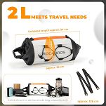 Torebka na kierownicę Rockbros W002 white black orange - 6