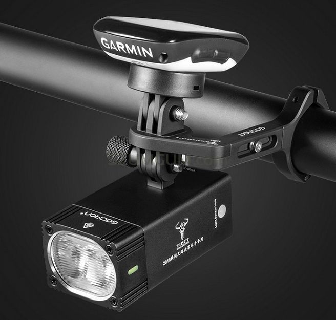 Lampa przednia Gaciron V7D 1000 Lum USB + włącznik - z uchwytem typu Butler Gopro/Garmin