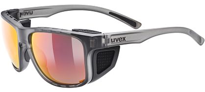 Okulary turystyczne UVEX Sportstyle 312 - smoke matt / mirror red