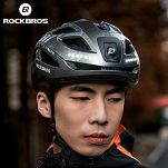 Kask rowerowy Rockbros ZK-077 z zintegrowanym oświetleniem 360°, black purple - 4