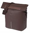 Torba rowerowa Basil City Shopper Vegan Leather, 16l - brązowa - 2