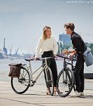 Torba rowerowa Basil City Shopper Vegan Leather, 16l - brązowa - 8